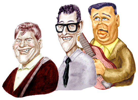 Ritchie Valens, Buddy Holly, and the Big Bopper