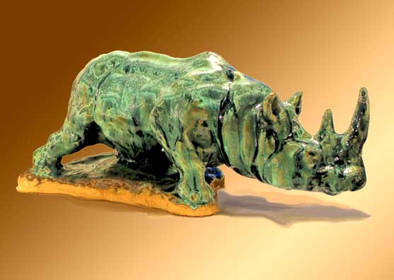 Ceramic Rhinoceros