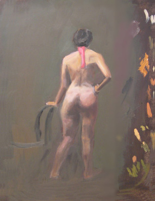 Figure Study #4 - Oil Paint on Canvas Board