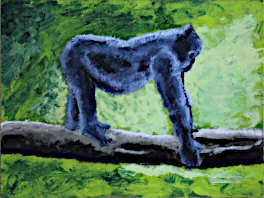 Gorilla in a Tree - Acrylic