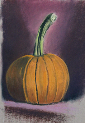Pumpkin Still Life - Pastel