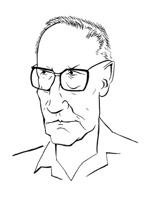 Caricature of William Burroughs