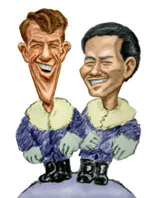 Edmund Hillary and Tenzing Norgay