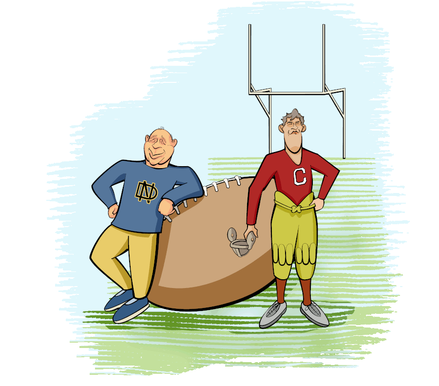 Jim Thorpe and Knute Rockne