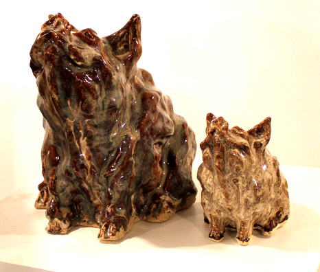 Glazed Ceramic Pigs