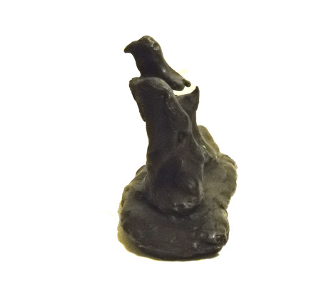 Cat and Bird - Bronze