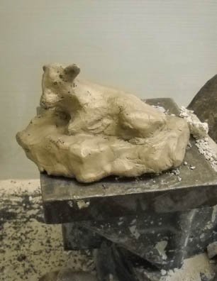 Bronze Casting - Ceramic Shell Removed