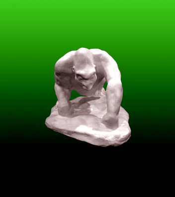 Porcelain Gorilla (Unglazed)