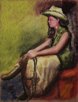 Impressionistic Cowgirl