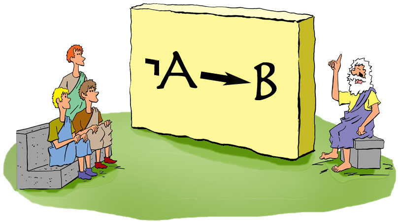 Socrates teaching conditionals.